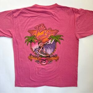 The Beach Boys 25th Anniversary Tour Vintage Pink Surfer Shirt L